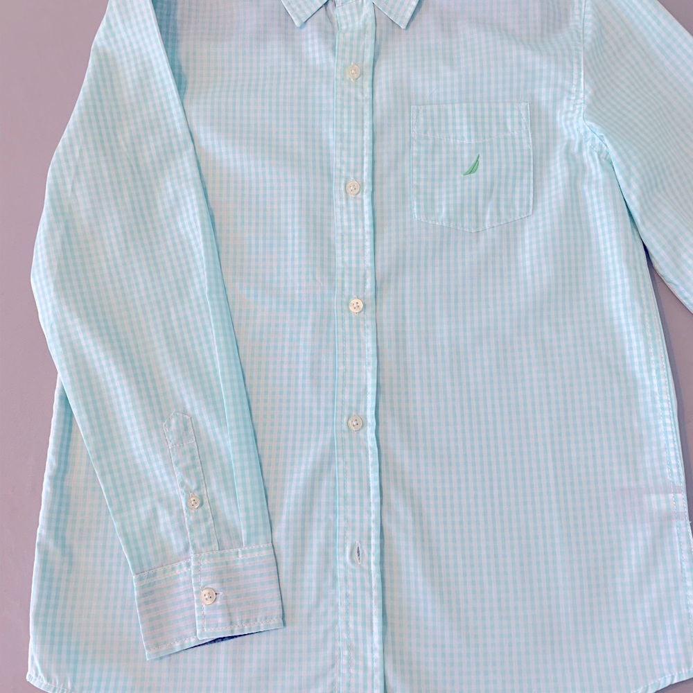 Nautica Boys/Young Men Mint Green Dress Shirt